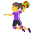 🤾‍♀️ woman playing handball display on JoyPixels